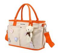 Borsa per pannolini, borsa per pannolini da donna, borsa per scuola impermeabile di grande capacità, borsa per pannolini multiuso da viaggio, organizer per la cameretta dei bambini con grande apertura