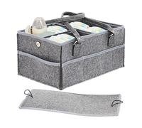 Borsa per pannolini, Borsa per pannolini - Organizer per pannolini in feltro,Organizer per pannolini per bambini per ragazze e bambini, cestino portaoggetti in feltro per asilo , borsa per manici
