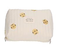 Borsa per Pannolini, Custodia per Pannolini, Ricamo Squisito, Morbido Cotone, Grande capacità, Borsa per Passeggino, Organizer per Viaggi, Oggetti Essenziali per Neonati, (Testa di tigre)