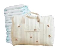 Borsa Per Pannolini Da Donna - Per Pannolini Ricamata Di Grande Capacità, Borsaa Da Ospedale Multiuso Leggera Per Mamme | Borsa Versatile Per Palestra, Lavoro, Scuola, Visite Ai Parchi All'aperto