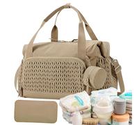 Borsa per pannolini di grande capacità Tote con custodia per ciuccio | Accessori da viaggio riutilizzabili per mamme e papà, borsa per ospedale per consegna di lavoro, organizzatore per bambini