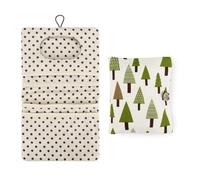 Borsa per pannolini e borsa portaoggetti due in uno piccola borsa per pannolini con foro per appendere borsa per salviette umidificate borsa per pannolini adatta alle mamme in viaggio