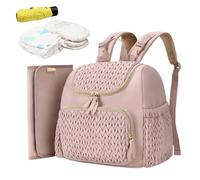 Borsa per pannolini - Elegante zaino per bambini, organizzatore di grande capacità | Archiviazione da viaggio impermeabile con cammino mutevole, accessorio per cinturino per passeggino multifunzione p