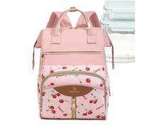 Borsa per pannolini, grande capacità, borsa per pannolini maternità, borsa da viaggio con fasciatoio, per papà, madre, padre, donne, uomini, ragazzi e ragazze, rosa, Refer to description, Unisex