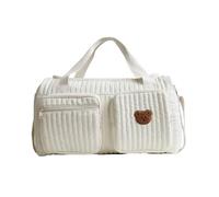 Borsa per pannolini per bambini, con adorabile orsetto in stile cartone animato, custodia da viaggio multifunzionale per genitori moderni, borsa a tracolla per pannolini