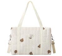 Borsa per pannolini per bambini, sacchetti per pannolini a messaggeri, sacca per bambini di capacità 14.1x4.7x11, 8 pollici, tote leggera portatile con manico e cinghia per il viaggio