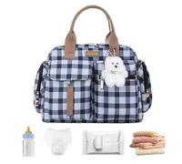 Borsa per pannolini per mamma con manico, piccola ed elegante, a tracolla | Borsa per pannolini elegante di grande capacità per viaggi brevi | Beach Hospital Nursery Car Nurse Borsa per pannolini per
