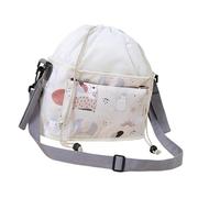 Borsa per pannolini per passeggini con ampia tasca portaoggetti spaziosa ed elegante borsa con coulisse per genitori moderni, custodia multiuso