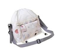 Borsa per pannolini per passeggini con grande tasca portaoggetti spaziosa ed elegante borsa portaoggetti con coulisse per genitori moderni borsa portatile