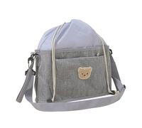 Borsa per pannolini per passeggini con grande tasca portaoggetti spaziosa ed elegante borsa portaoggetti con coulisse per genitori moderni borsa portatile