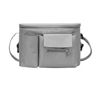 Borsa per pannolini per passeggino, borsa per passeggino, borsa per passeggino, organizer per passeggino con portabicchieri per cellulare, tazza d'acqua, portafoglio