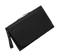 Borsa per pannolini, spaziosa borsa portaoggetti con fasciatoio per mamma e papà, comoda borsa da viaggio per tutti i giorni in spiaggia, brevi viaggi, gite in famiglia, picnic, giochi, Nero