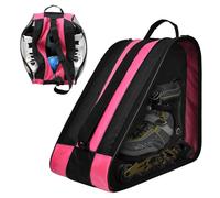 Borsa per pattini a rotelle per ragazze e donne, pattini in linea per pattinaggio artistico (rosa)