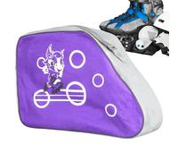Borsa per pattini da ghiaccio - 38 x 15 x 28 cm, zaino per pattini a rotelle, regolabile, organizer traspirante per attrezzatura sportiva, robusta borsa per accessori per pattini a rotelle, per