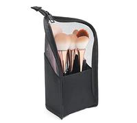 Borsa per pennelli da trucco da viaggio per artisti professionali per pennelli da pittura organizer per penna matita righello gomma organizzazione pennello trucco sacchetto, Nero , Taglia unica