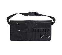 Borsa per pennelli trucco con cintura, cintura professionale per pennelli cosmetici per truccatori, cintura regolabile in vita con multi tasche, portapennelli di grande capacità