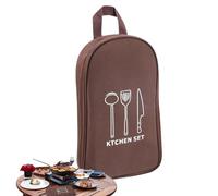 Borsa per pentole da campeggio, portatile, in tessuto Oxford, per utensili da cucina da campeggio, organizer da viaggio per escursioni, barbecue, utensili da cucina, porta attrezzi da cucina compatto