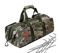 Borsa per per tenda - Piastra divisoria, scatola organizer durevole per per tenda, contenitore per piccheti da terra per campeggio, escursionismo, cortile, giardino, prato, paesag