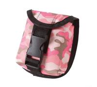 Borsa per pesi da immersione per immersioni e snorkeling, in nylon, adatta a cinture da 5 cm, capacità 2,3 kg, a sgancio rapido, colore verde (rosa)