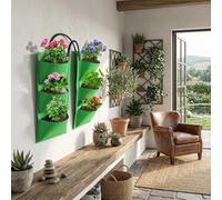 Borsa per piantare verticale in feltro da parete realizzata in materiale biodegradabile per giardinaggio urbano ecologico con tasche multiple