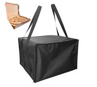 Borsa per pizza - Borsa termica riutilizzabile riutilizzabile pieghevole impermeabile con cerniera per la spesa, borsa termica per pizza da portare con sé ristoranti pic-nic, escursionismo, barbecue e