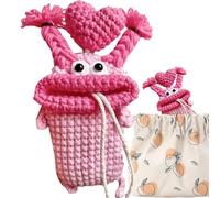 Borsa per portachiavi, bella borsa per chiavi a uncinetto puro, portachiavi per portachiavi per auto, adatto a tutte le chiavi dell'auto, portachiavi, C, Consulte la descripción, Vedere la descrizione