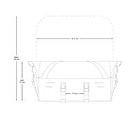 Borsa per portapacchi anteriore Apidura Expedition Front Rack Pack 20/30 L ( Grigio / 20 L )