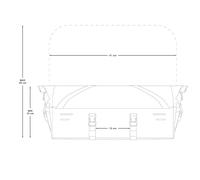 Borsa per portapacchi anteriore Apidura Expedition Front Rack Pack 20/30 L ( Grigio / 30 L )