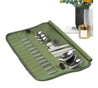 Borsa per posate portatile - Organizzatore di posate da viaggio | Porta sacchetti multifunzione per cutleries forchette cucchiaio chopstick Roll per cucina domestica viaggi campeggio