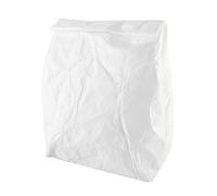 Borsa per pranzo isolata a prova di acqua, borsa da picnic termico 12.2x11.8in pranzo di carta pieghevole con schiuma PE per lavoro, scuola, stoccaggio di cibi freddi/caldi (Bianco)