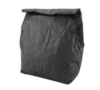 Borsa per pranzo isolata a prova di acqua, borsa da picnic termico 12.2x11.8in pranzo di carta pieghevole con schiuma PE per lavoro, scuola, stoccaggio di cibi freddi/caldi (Nero)
