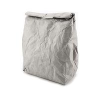 Borsa per pranzo isolata a prova di acqua, borsa da picnic termico 12.2x11.8in pranzo di carta pieghevole con schiuma PE per lavoro, scuola, stoccaggio di cibi freddi/caldi (Grigio)