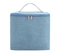 Borsa per pranzo termica con cerniera impermeabile portatile per alimentari a tre strati contenitore per alimenti per picnic Office Outdoor (Blu)