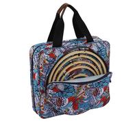 Borsa per progetti di ricamo, borsa tote quadrata per articoli da ricamo, custodia per il trasporto di progetti di ricamo a doppio strato, borsa leggera portatile, custodia per il trasporto