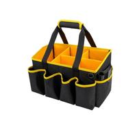 Borsa per pulizie con manico multi-tasca organizer | Borsa portatile per la pulizia degli strumenti di pulizia per la pulizia di panni per bottiglie Casa Appartamento Lavanderia