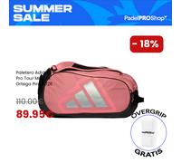 Adidas Borsa per racchette da padel Protour 2026 con scomparto principale Rosa