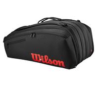 Borsa per racchette Wilson Clash V3 15PK Racquet Bag Black/Infrared