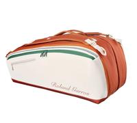 Borsa per racchette Wilson Roland Garros Super Tour 9PK 2026 - cream/clay/green - Multicolore