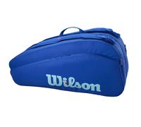 WILSON Ultra V5 Tour - Borsa per racchette da tennis, contiene fino a 12 racchette, colore: Blu