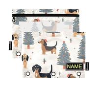 Borsa per raccoglitori ad anelli bianchi con scritta "Merry Christmas", con finestra trasparente, grande, con finestra trasparente e occhielli, 3 anelli, per scuola, scuola, ufficio, multicolore, 2