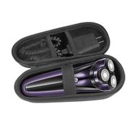 Borsa per rasoio elettrico per Braun Series 3s/5s/7s/9s, braun series 3 3040s 3020s, borsa da viaggio rigida in EVA per rasoio e trimmer (Blac)