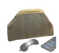 Borsa per ravioli fatta a mano, elegante e leggera, con materiale resistente e design chic, accessorio alla moda ideale per donne, viaggi, feste, matrimoni, uscite casual, Onde kaki, Refer to