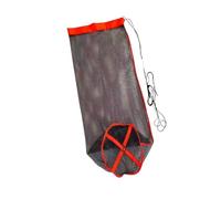 Borsa per rete da pesca a rete invisibile con griglie | Gabbia portatile in nylon pieghevole con bordi rinforzati per contenere pesci, portaoggetti per la
