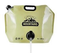 Borsa per riporre l'acqua, 8 l, flessibile, a prova di perdite, con rubinetto regolabile, di idratazione all'aperto per escursionismo, viaggi, ciclismo, zaino, auto, sport, , picnic