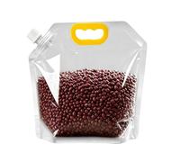 Borsa per riso, grande capacità, con manico | Riutilizzabile, contenitore a prova di perdite per fagioli secchi, crocchette, miglio, farina, dispensa, scaffale, panetteria
