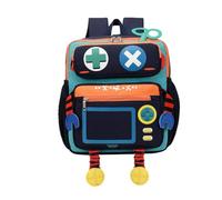 Borsa per robot super carina per asilo nido di grande capacità di tendenza per bambini (Green, 25 * 12 * 28)