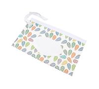 Borsa per Salviette per Neonati con Coperchio Ribaltabile, Dispenser Portatile Viaggio con Motivo a Foglie