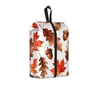 Borsa per scarpe autunnale in acero a forma di ghianda, organizer per scarpe da viaggio, impermeabile, 3 in 1, per scarpe da ginnastica