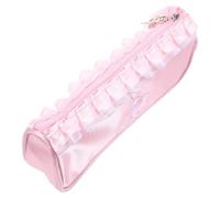 Borsa per Scarpe da Danza Cerniera e Rete 22,5×9,5×5,5cm | Poliestere Rosa, Separazione Interna, per Valigie e Viaggio, Adatta a Scarpe da Danza e Balletto