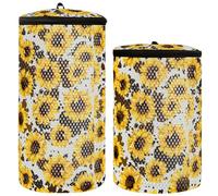 Borsa per scarpe da ginnastica per lavatrice, 2 pezzi, in rete, borsa per la pulizia delle scarpe, borsa per la pulizia delle scarpe, borsa per la pulizia della lavatrice, pelle di mucca di girasole